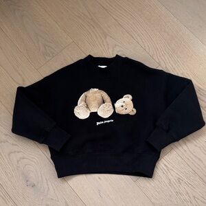 Palm Angels Black Teddy Graphic Sweatshirt